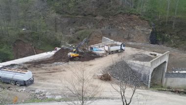 Tonya - İskenderli Yolu Hızla Devam Ediyor