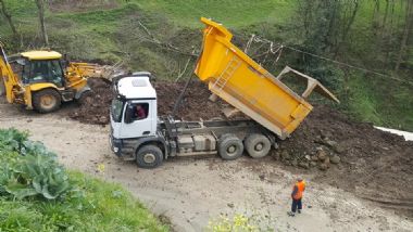 Tonya - İskenderli Yolu Hızla Devam Ediyor