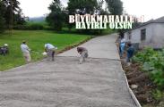 Tamamlanan Beton Yol Çalışmaları
