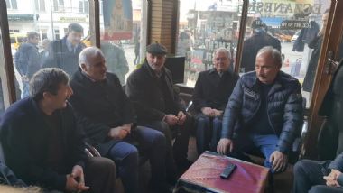 MHP İLÇE BAŞKANINA ZİYARET