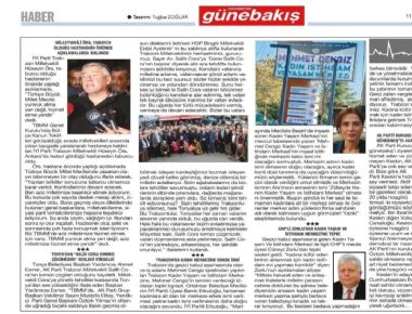 BASINDA TONYA BELEDİYESİ