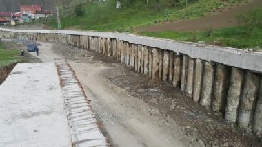 Tonya - İskenderli Yolu Hızla Devam Ediyor