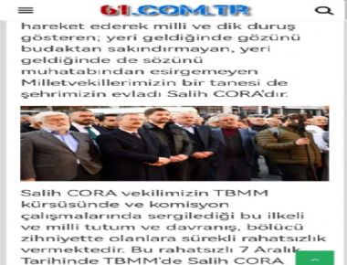 BASINDA TONYA BELEDİYESİ